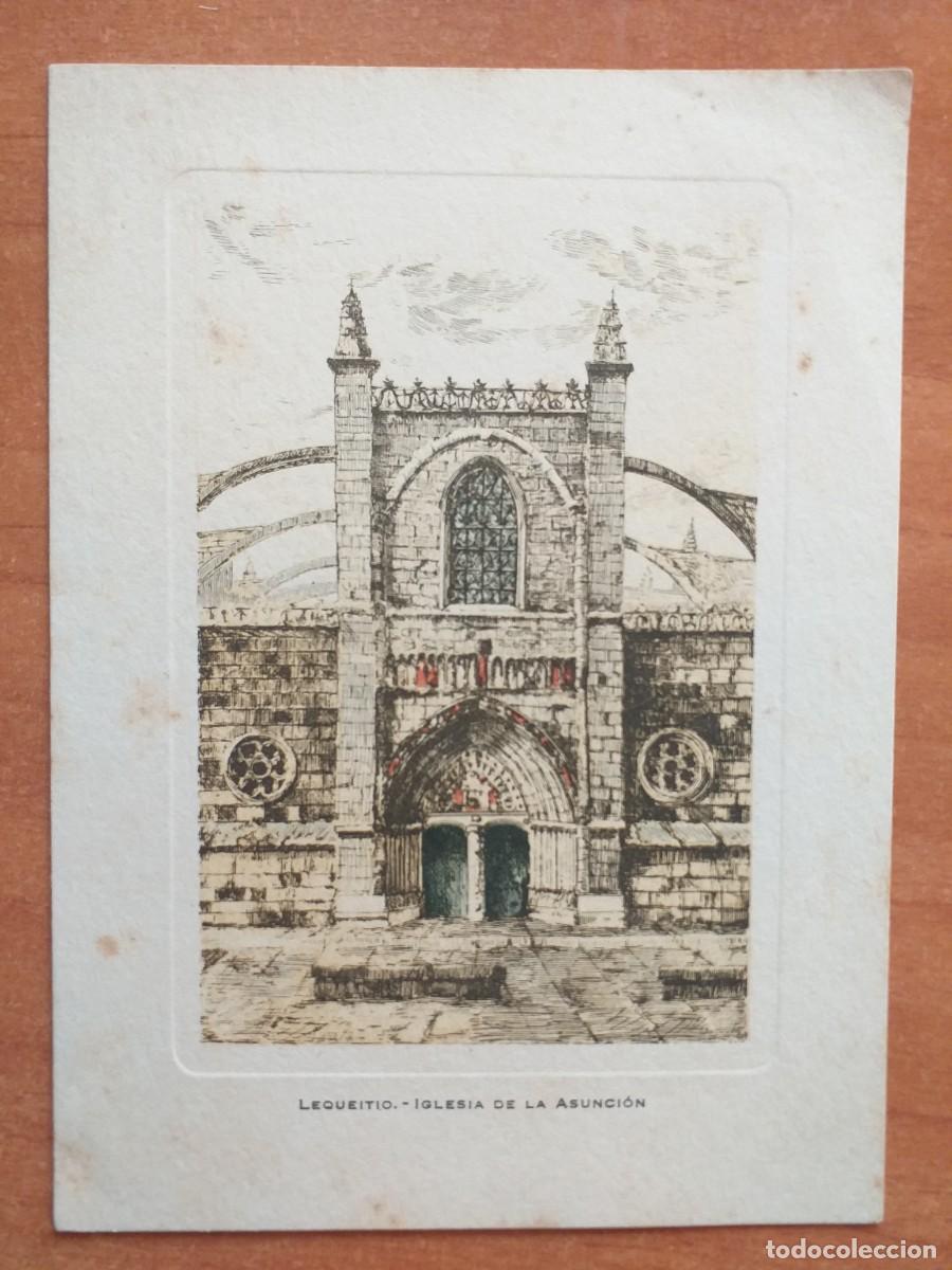 Postales: LEQUEITIO - IGLESIA DE LA ASUNCI&Oacute;N - Foto 1