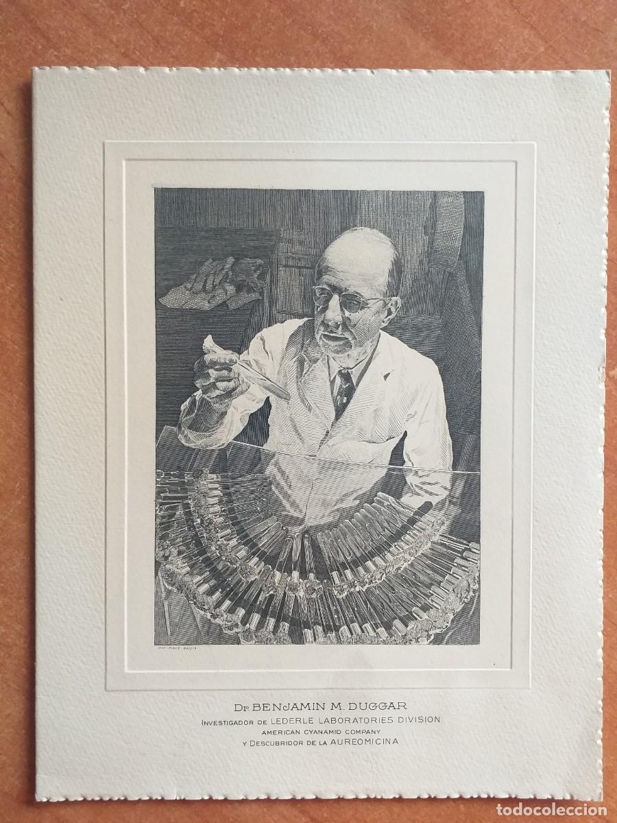 Cartoline: 1954 - POSTAL NAVIDE&Ntilde;A CON FOTOGRAF&Iacute;A DEL DOCTOR DUGGAR DESCUBRIDOR DE LA AUREOMICINA