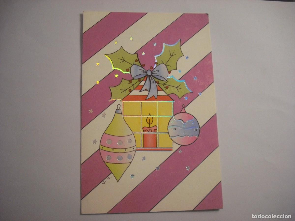 Postales: BONITA POSTAL DE NAVIDAD DOBLE ESCRITA - Foto 1