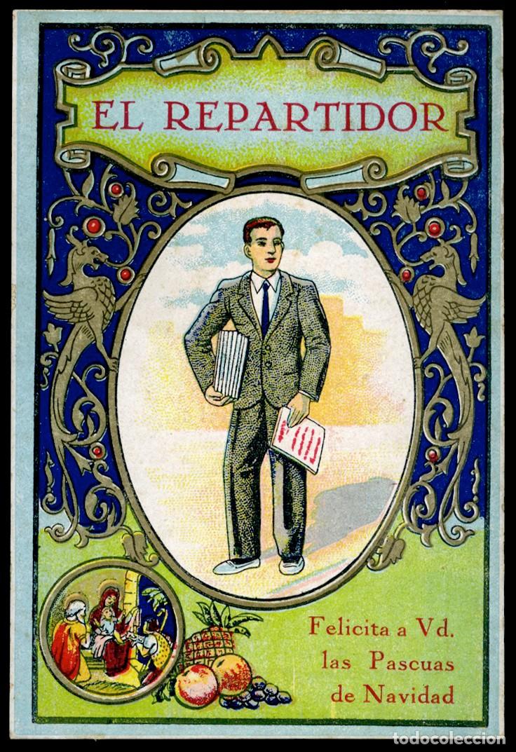 Cartoline: FELICITACI&Oacute;N NAVIDE&Ntilde;A - EL REPARTIDOR