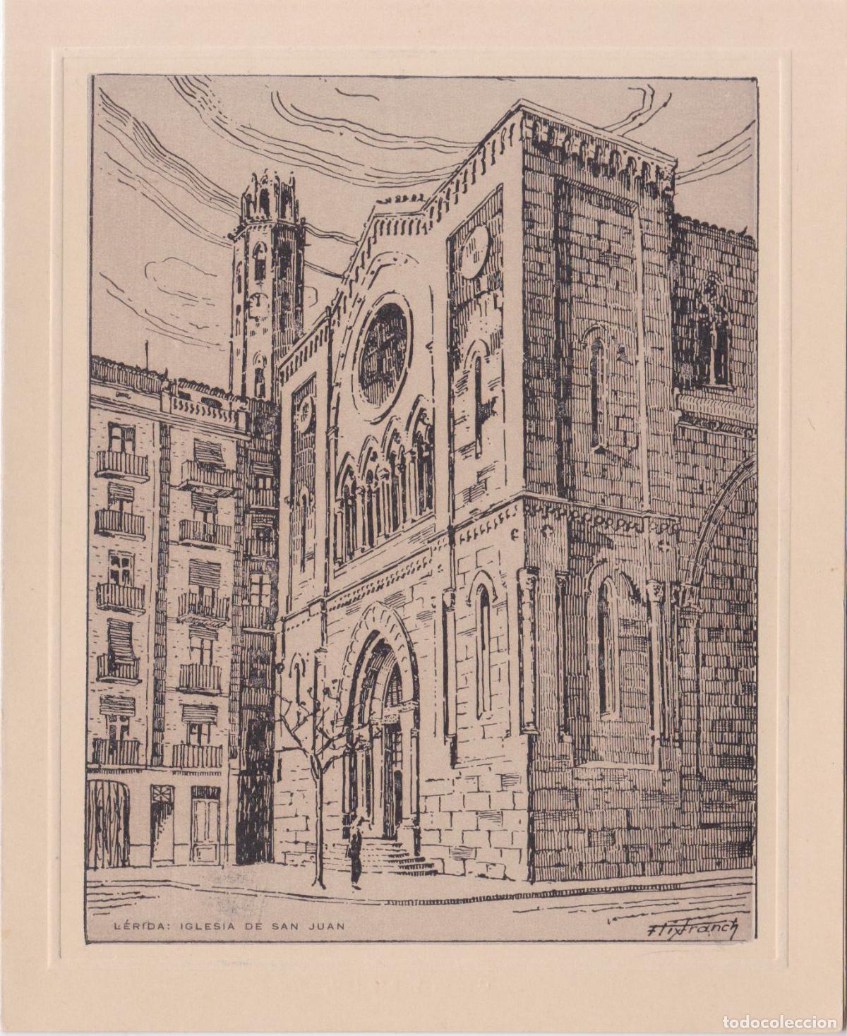 Cartoline: D&Iacute;PTICO NAVIDE&Ntilde;O 1960 &ndash; IGLESIA DE SAN JUAN &ndash; LERIDA