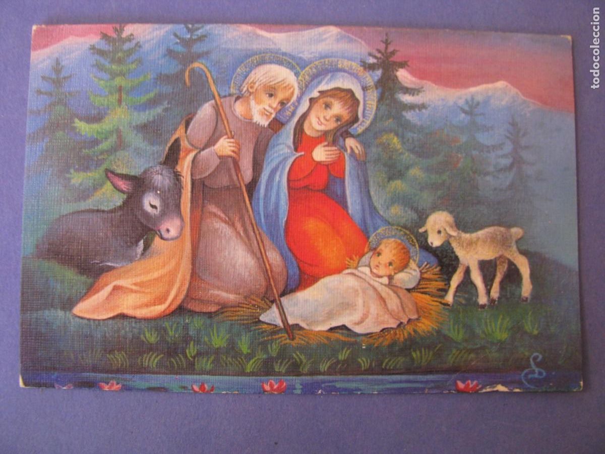 Cartoline: POSTAL DIPTICA DE NAVIDAD DE IL? ED. J.B.R. 924. ESCRITA 1979. 13,5X9 CM.