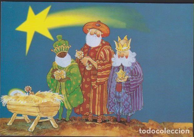 Cartoline: tarjeta d&iacute;ptica navidad AYUDA EN ACCION N&ordm; PTNAA 104 navide&ntilde;a CHRISTMAS DIPTICO