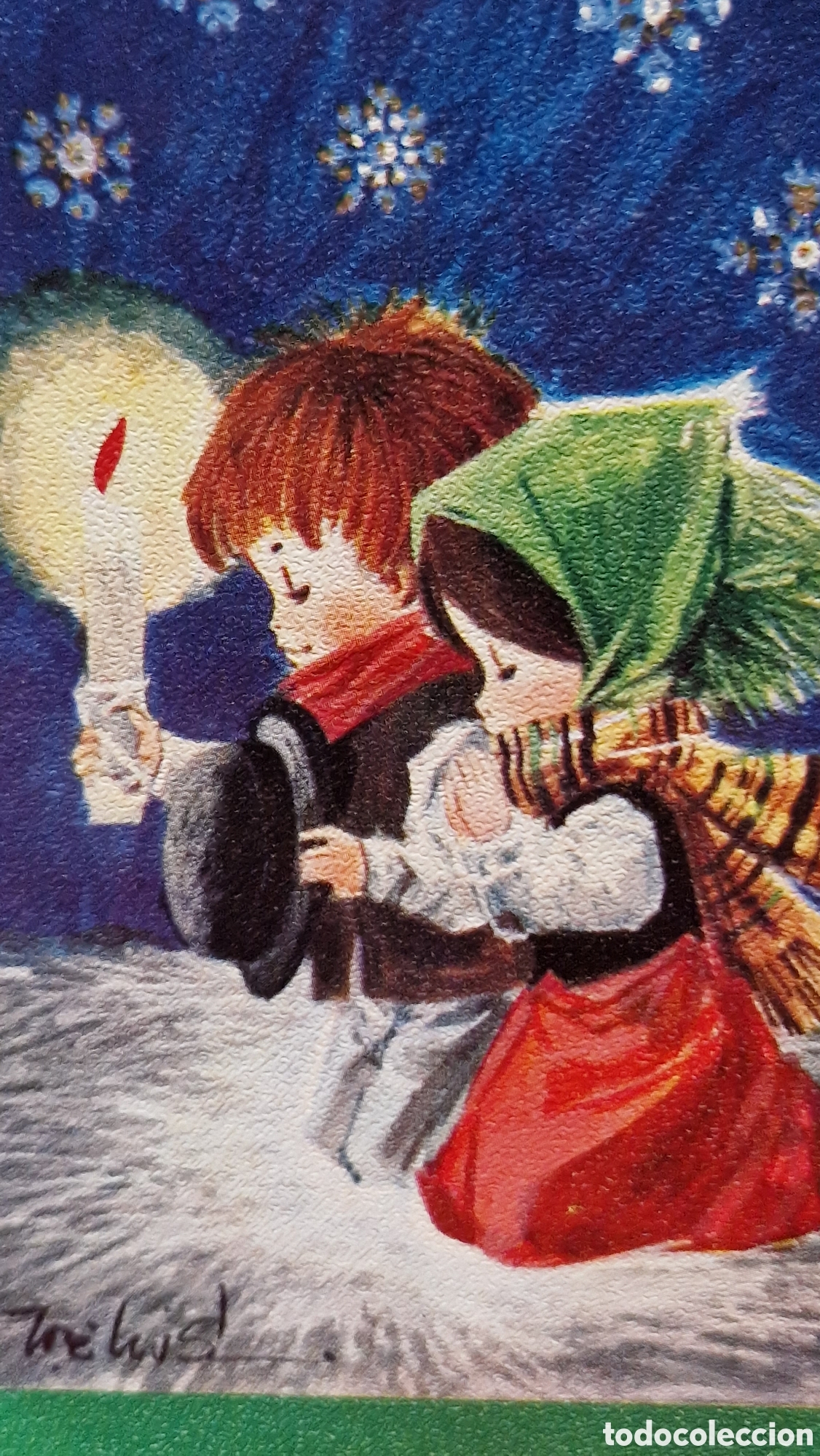 Postales: Preciosa postal de Navidad. Diptico. Escrita