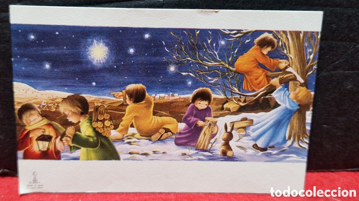 Postales: Preciosa postal de Navidad. Escrita - Foto 3