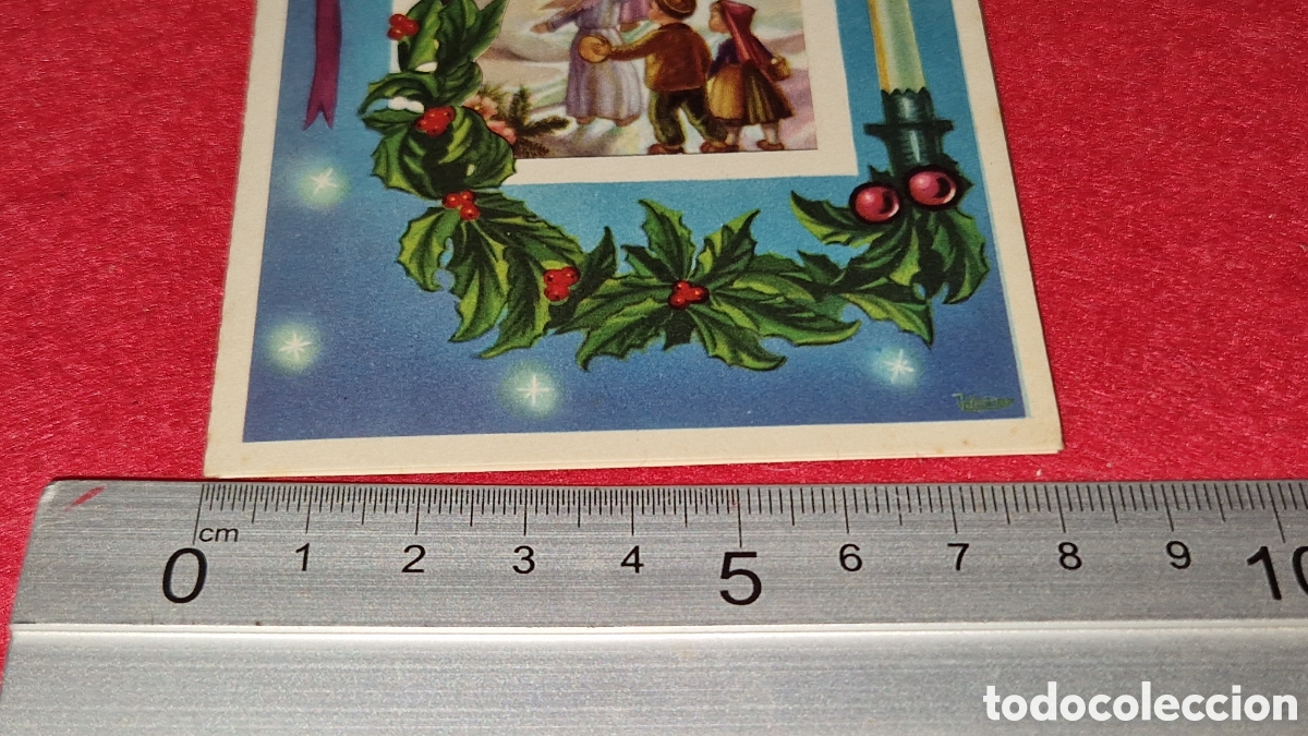 Postales: Preciosa postal de Navidad. Triptico. Sin escribir - Foto 2