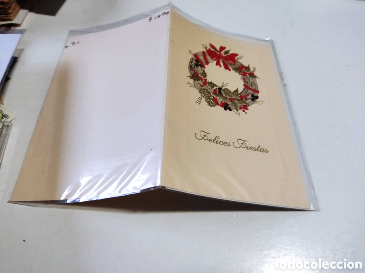 Postkarten: Postal con sobre felices fiestas