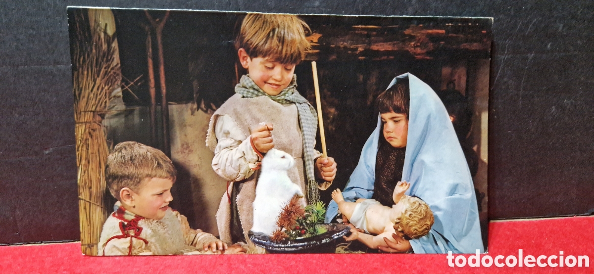 Postales: Preciosa postal de Navidad. Ni&ntilde;os - Foto 2