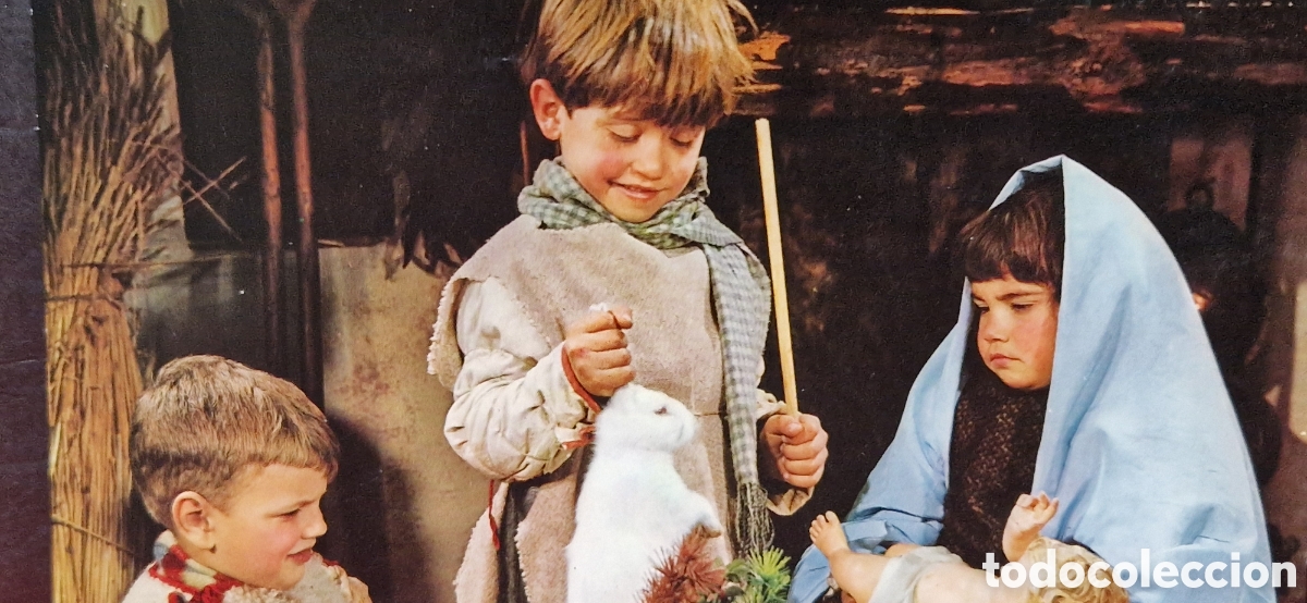 Postales: Preciosa postal de Navidad. Ni&ntilde;os - Foto 1