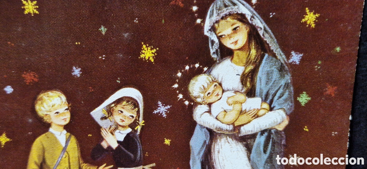 Postales: Preciosa postal de Navidad. - Foto 2