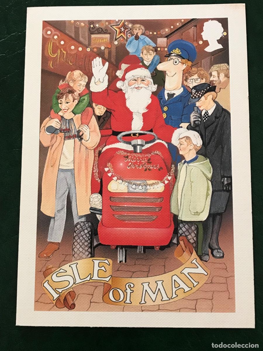 Postales: Postal de Isla de Man A&ntilde;o Nuevo Navidad - Foto 1