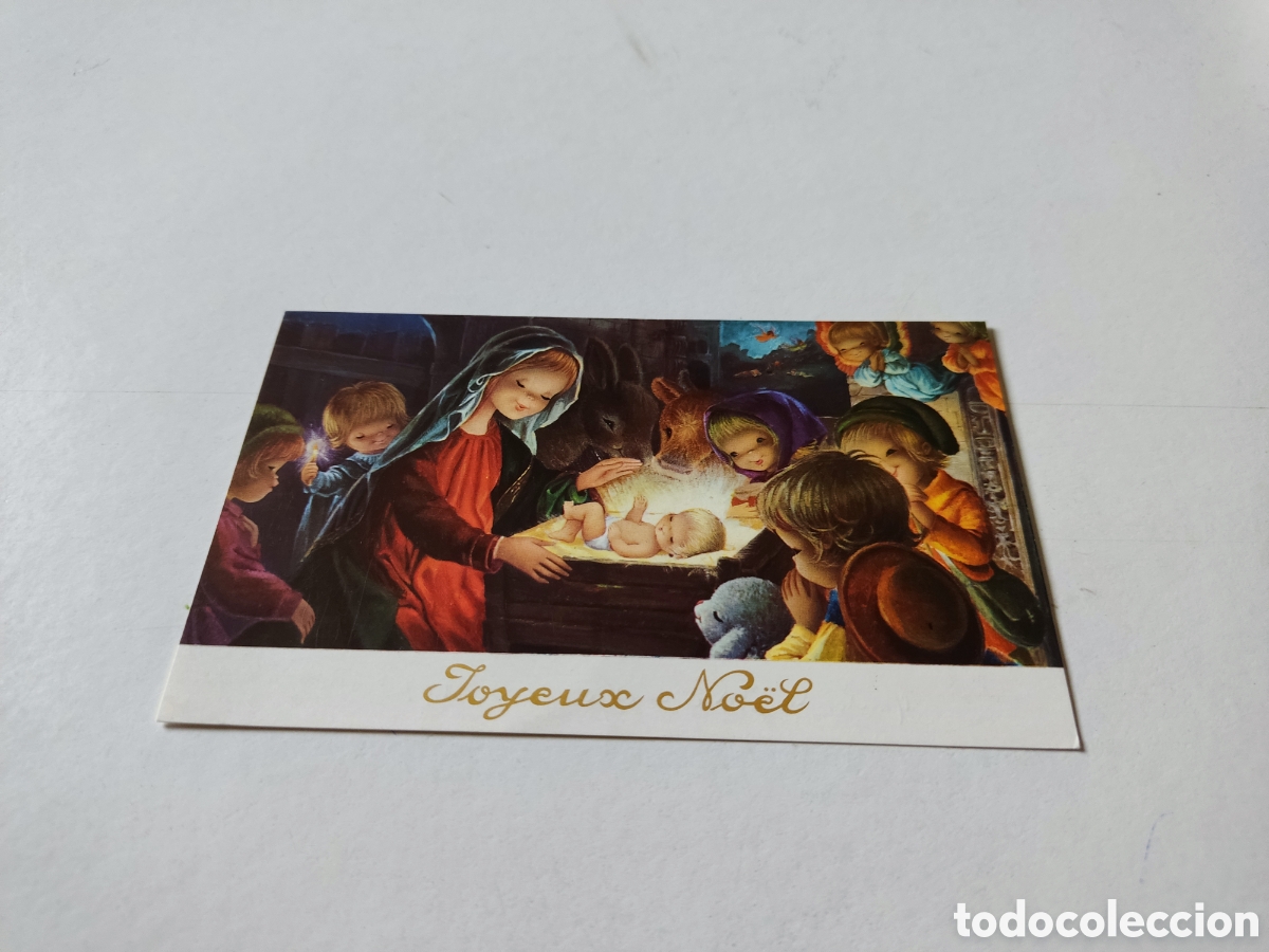 Postais: Postal navidad hecha en Espa&ntilde;a para Francia joyeux Noel