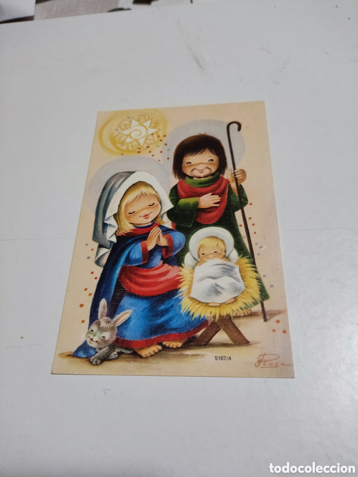 Postales: Postal navidad dibujo Rosa - Foto 1