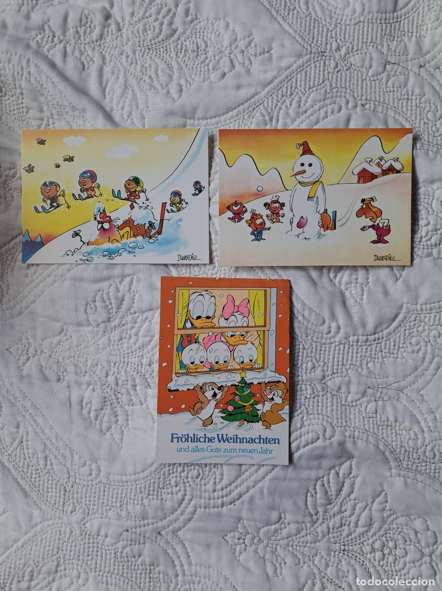Postales: 3 postales Navidad a&ntilde;os 80-90 - Foto 1