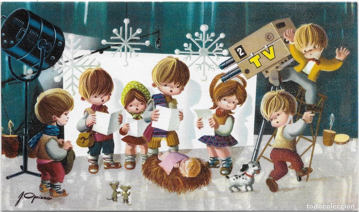 Postkarten: 6065V - J. OPISSO - CHRISTMAS LA RATITA DE ORO 9020.2 - FISA- DIPTICA 20X11,5 CM- DATA 1968