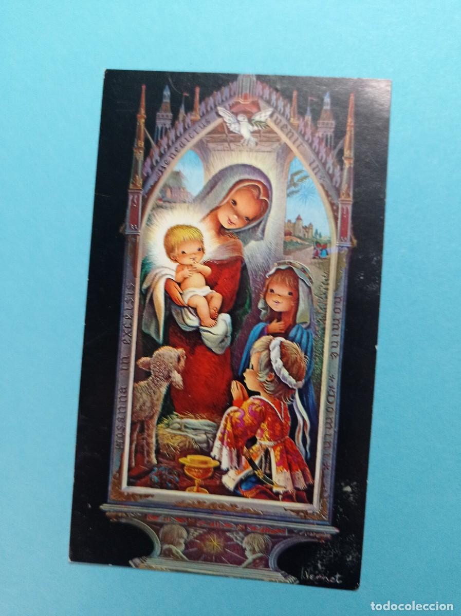 Postais: CHRISTMAS: NACIMIENTO, NI&Ntilde;O JES&Uacute;S, VIRGEN MAR&Iacute;A, PASTORES, CORDERO. DIBUJO VERNET C. Y Z. VER +++