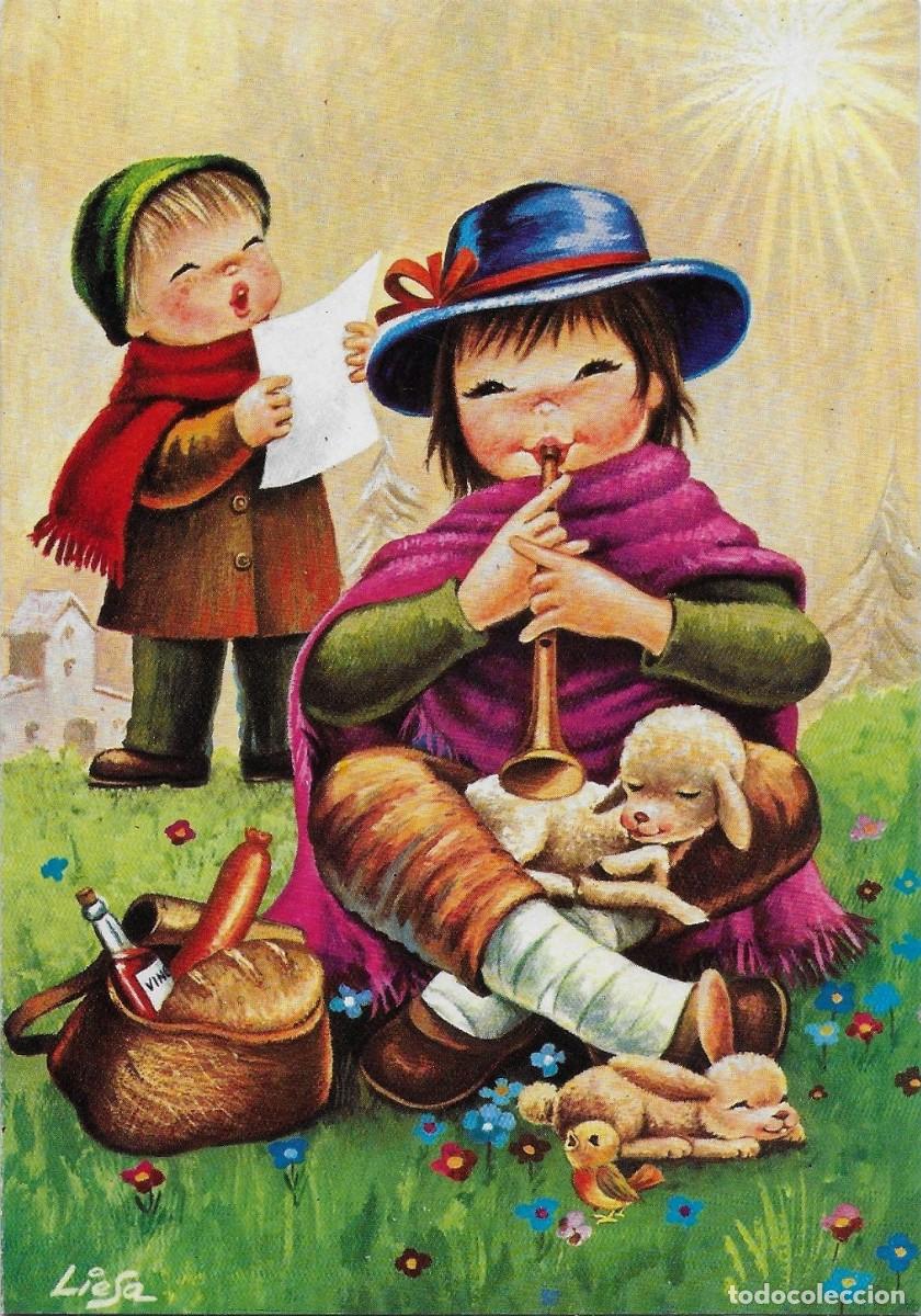 Postcards: 6079V - LIESA- PRECIOSA POSTAL EDICIONES CREACIONES 6106.7-4 - DIPTICA 15,3X10,8 CM - DATA 1981