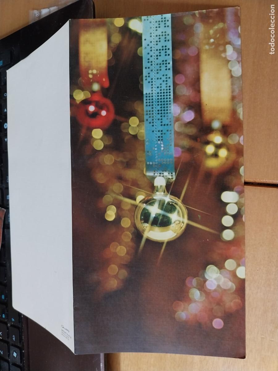 Postkarten: NAVIDAD FELICITACION DIPTICO 22,8 X 11,3CM PROMO ACCESORIOS COMPUTADORAS A&Ntilde;OS 70*