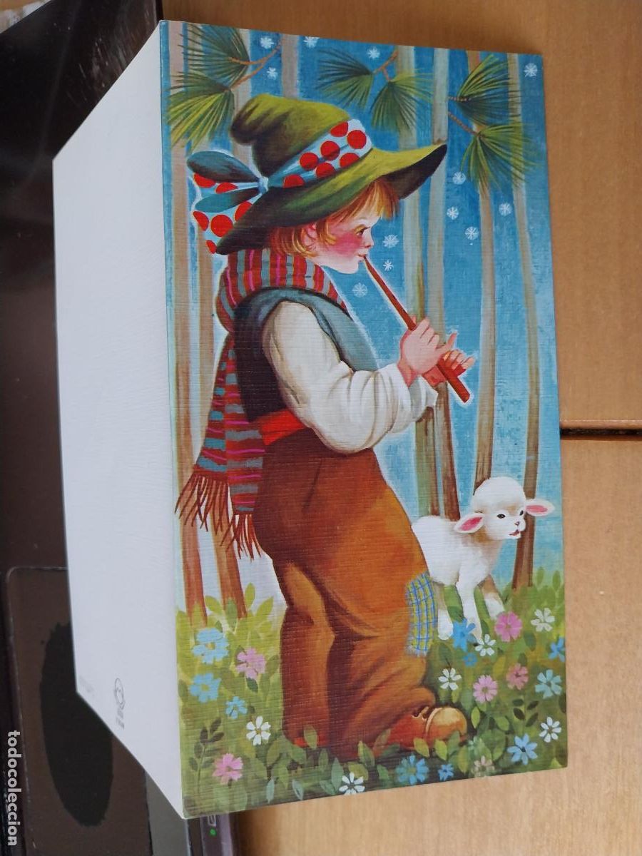 Postkarten: NAVIDAD FELICITACION DIPTICO 16,3 X 8,5CM A&Ntilde;O 1976