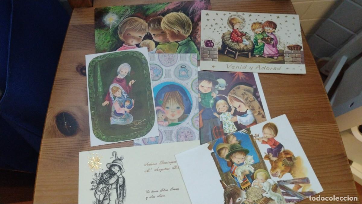 Cartes Postales: Lote de 7 felicitaciones de navidad ilustradores a&ntilde;os 60