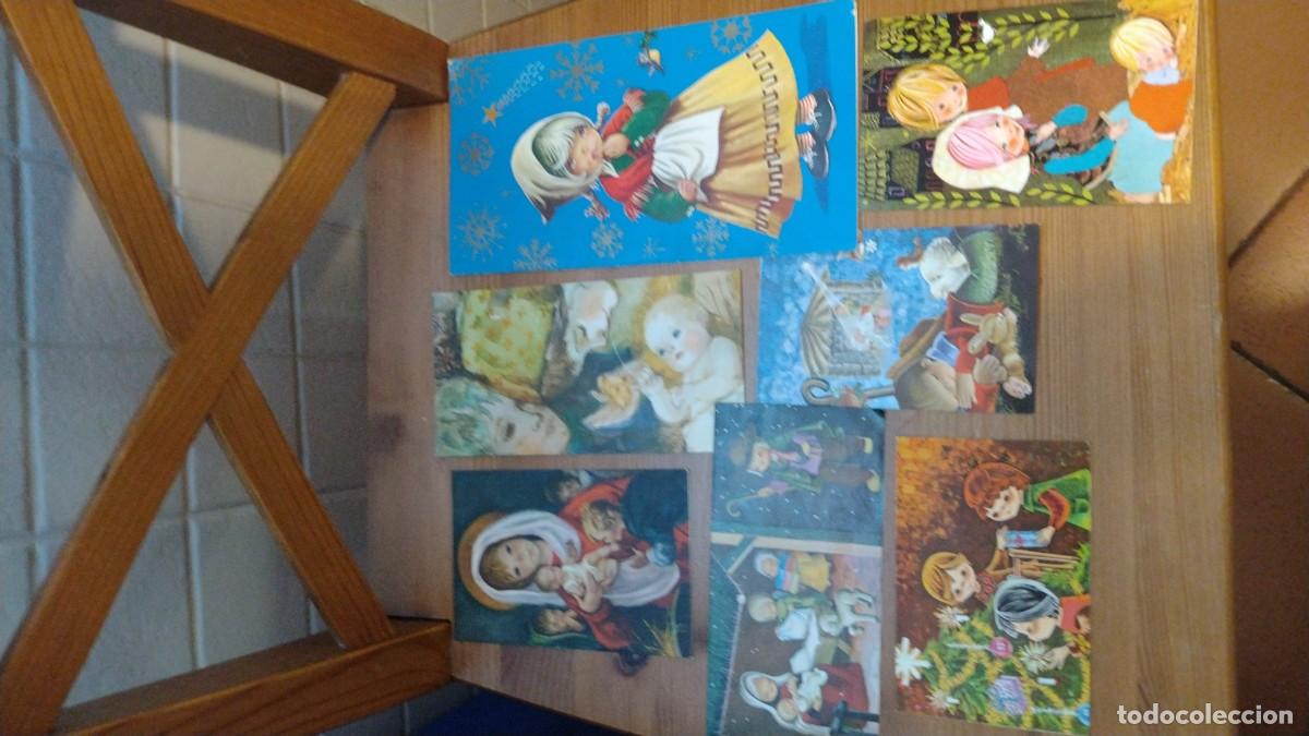 Cartes Postales: Lote de 7 felicitaciones de navidad ilustradores a&ntilde;os 60 y 70