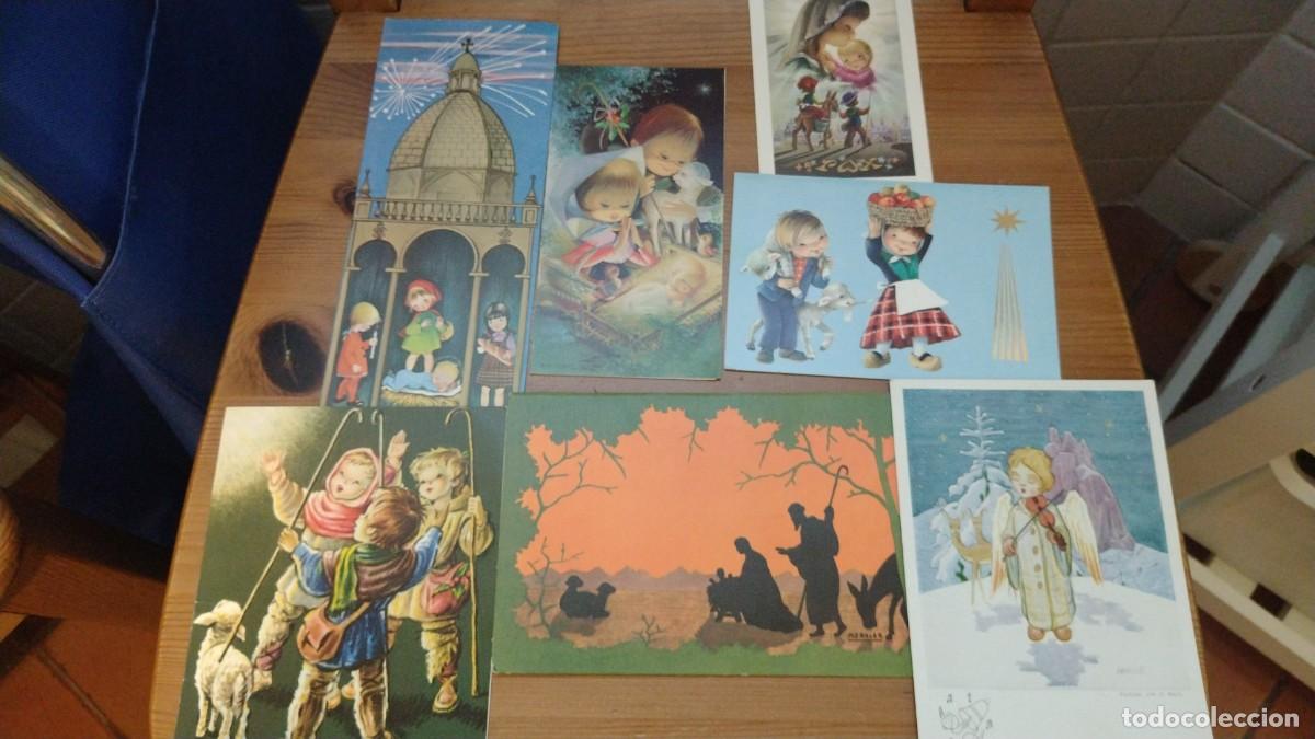 Cartes Postales: Lote de 7 felicitaciones de navidad ilustradores a&ntilde;os 60 y 70