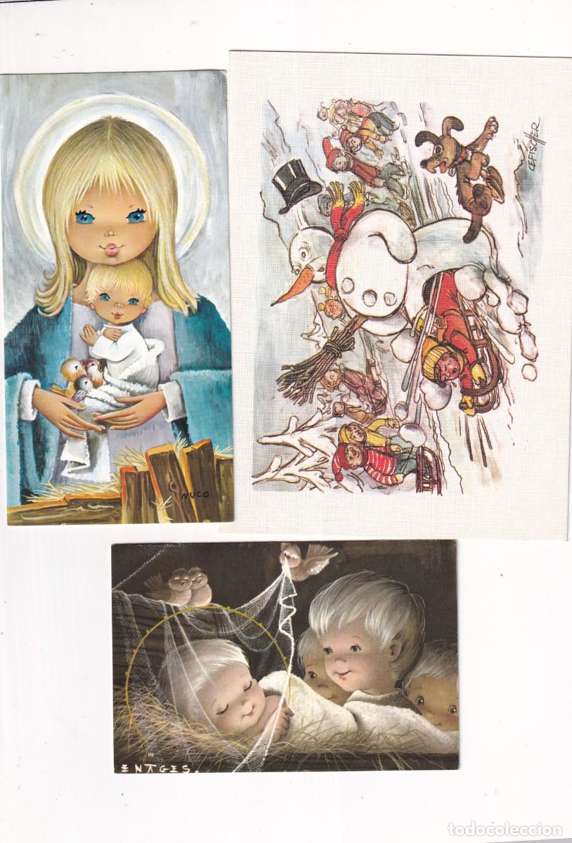Postkarten: Lote de 3 felicitaciones de navidad ilustradas por NUCO, CEFISCHER, NAGES ?