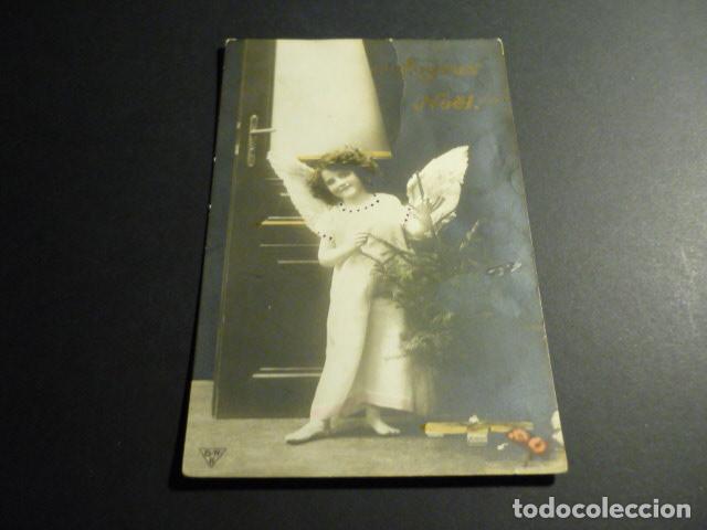 Postales: ANGEL Y ARBOL DE NAVIDAD POSTAL - Foto 1