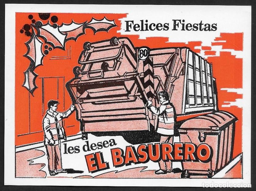 Postkarten: 6063W -EL BASURERO- TARJETA DE FELICITACION NAVIDE&Ntilde;A- 1991- 8,5X11,5 CM