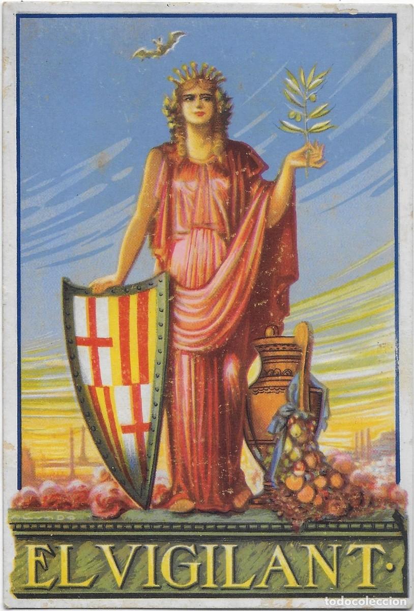 Postcards: 6070W - EL VIGILANT -DESITJAN-LI UN BON NADAL Y FELI&Ccedil; ANY NOU- 14,5X9,5 CM