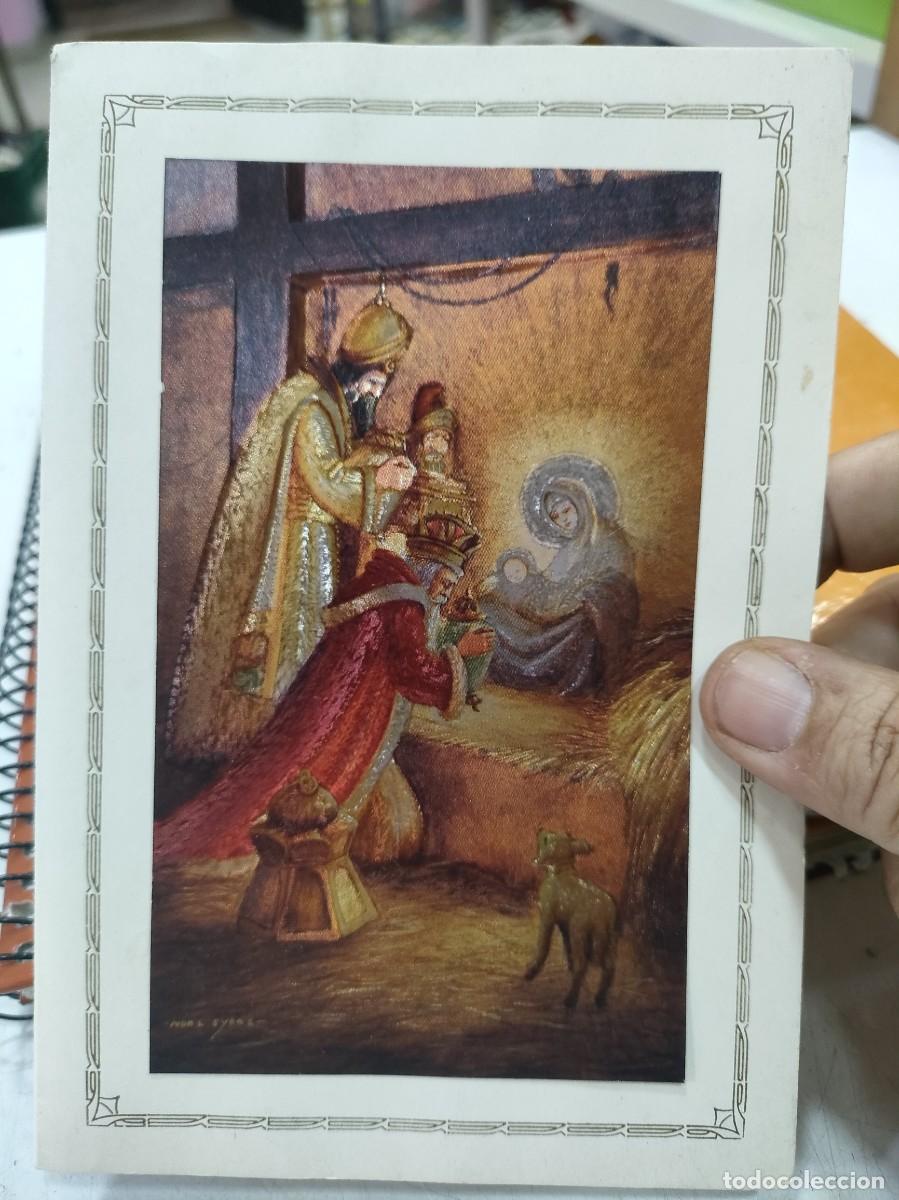 Postcards: Felicitaci&oacute;n Navide&ntilde;a Brillante Met&aacute;lico 1992 escrita estado regularcillo