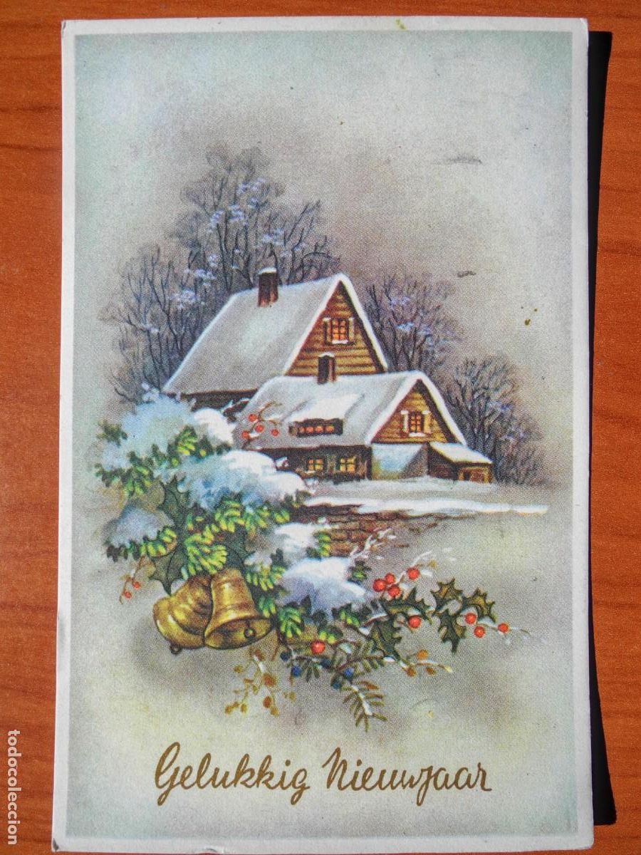 Postcards: Postal Navidad. Paisaje nevado. Campanas Circulada sin sello 9x14