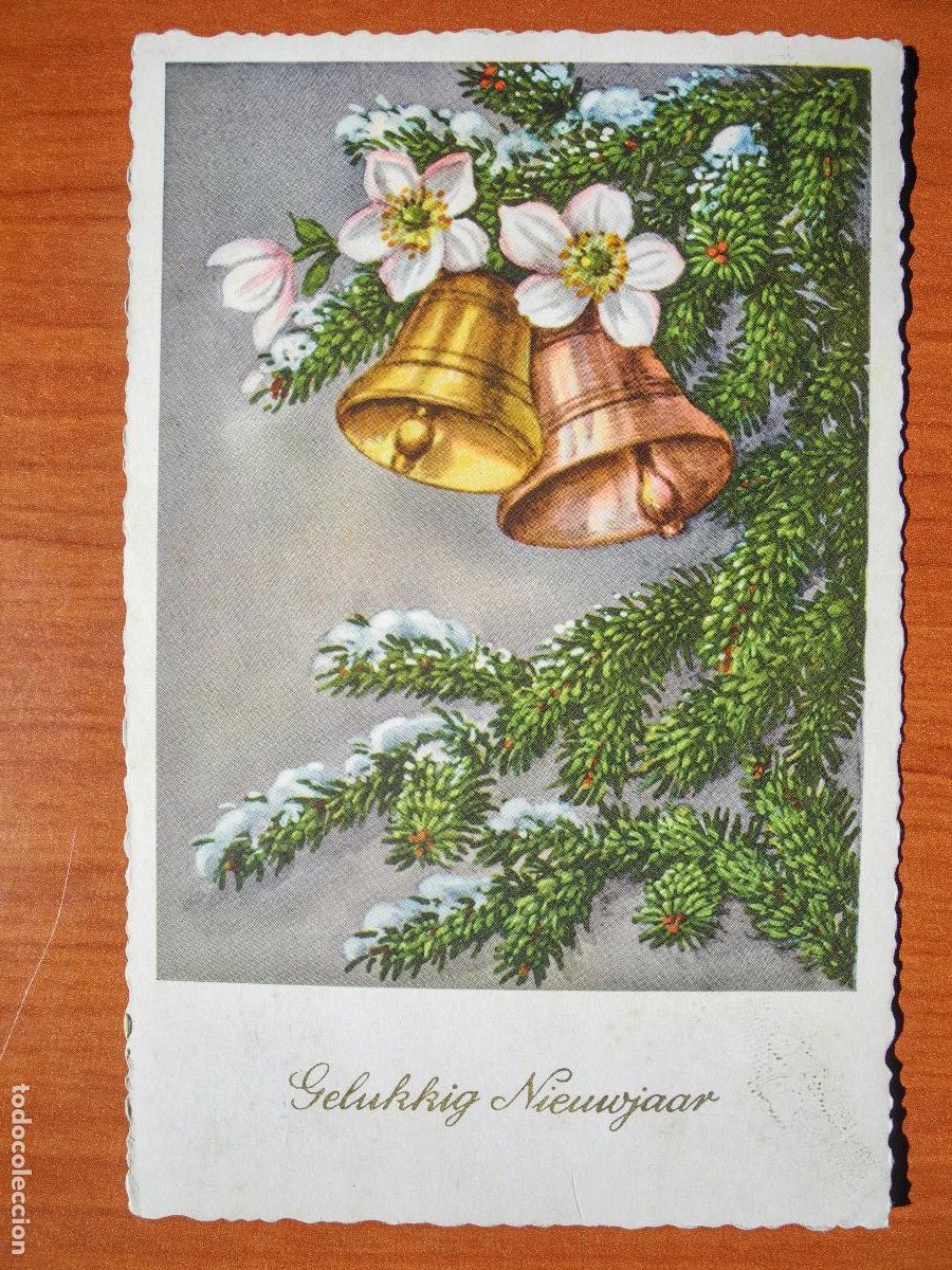 Postais: Postal Navidad. Abeto. Campanas Circulada con sello 1957 9x14