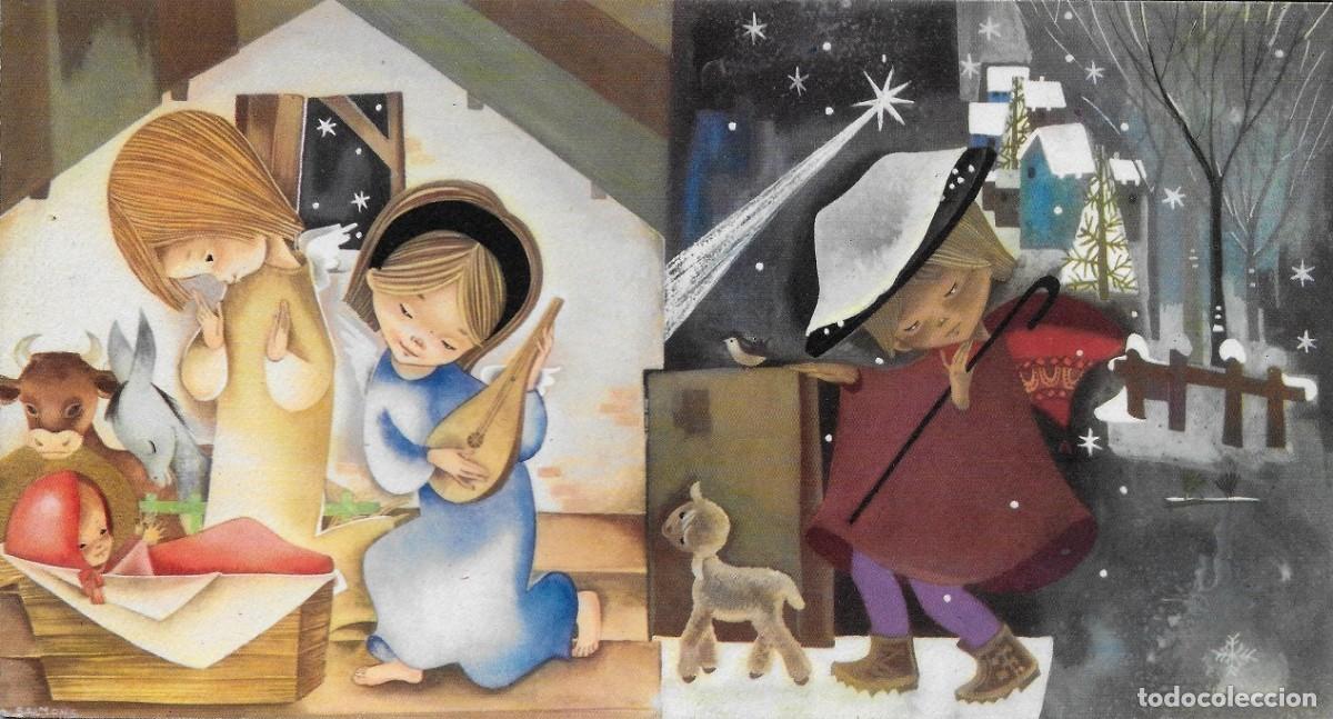 Postcards: 6095W - SALMONS - EDICIONES SABADELL SERIE SANTANIT A. 5001 - DIPTICA 21,7X11,5 CM