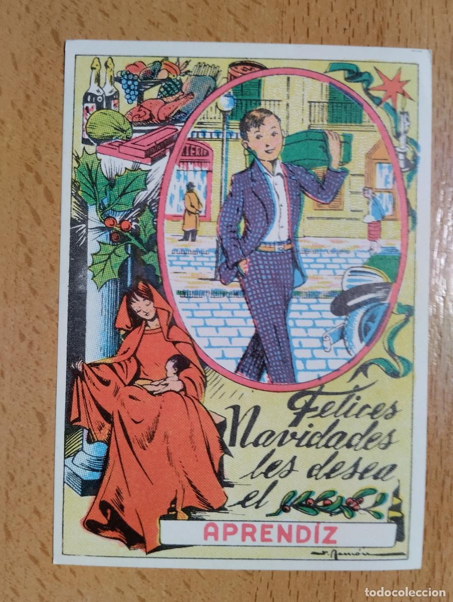 Postais: EL APRENDIZ les desea felices Pascuas (en la parte de detr&aacute;s tiene un poema) A&Ntilde;O 1968