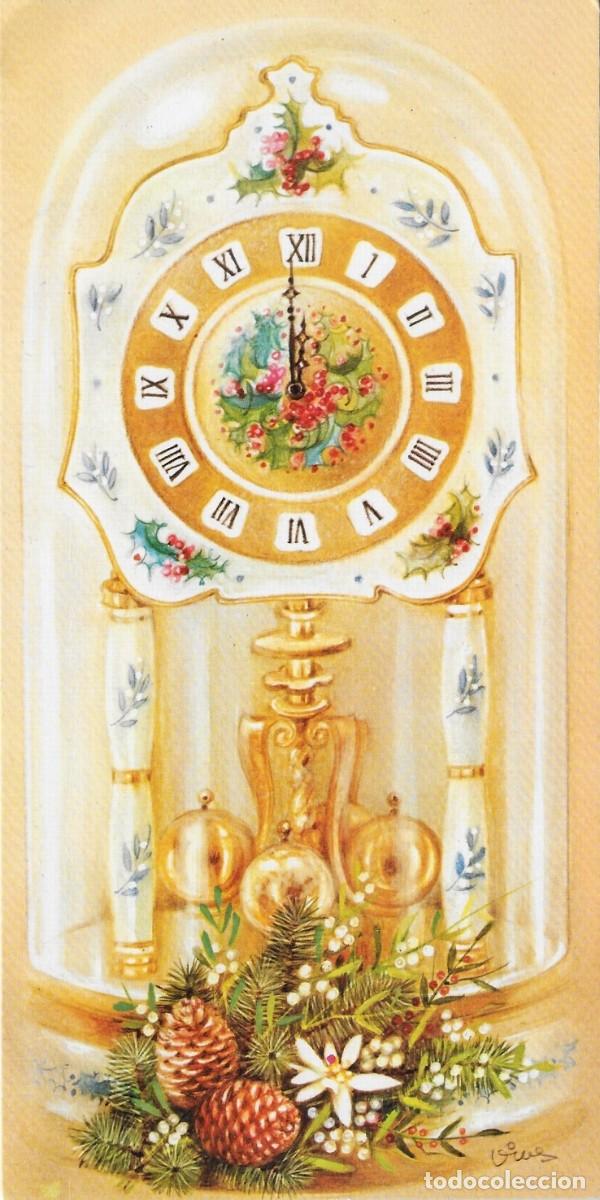 Postais: 2022N - VIVES - LAS DOCE EN PUNTO - EDICIONES SABADELL SERIE NADAL 02.25.38.1- DIPTICA 21X10,5 CM