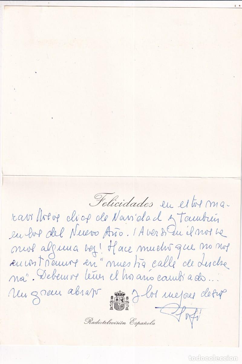 Postais: Curiosa felicitaci&oacute;n de Navidad, firmada Radiotelevisi&oacute;n espa&ntilde;ola 19,50 x 13 ,50 cm