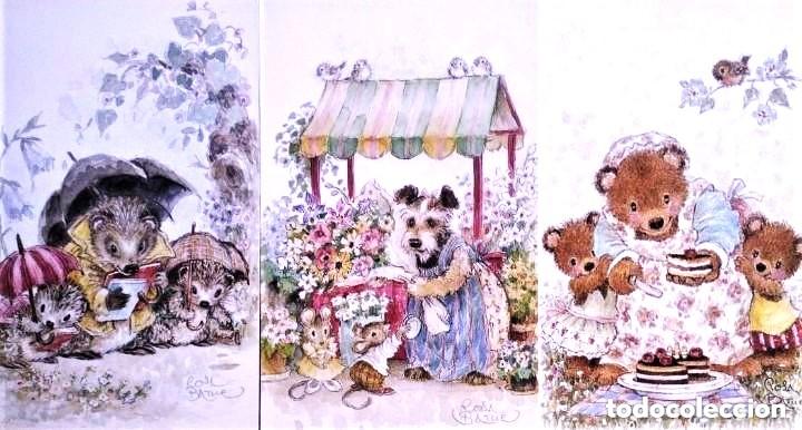 Postais: 0979M - ROSA BATLLE - 3 POSTALES EDICIONES ALLEGRO N&ordm; 55-58 Y 57 - DIPTICAS 13,5X8,5 CM C/U NUEVAS
