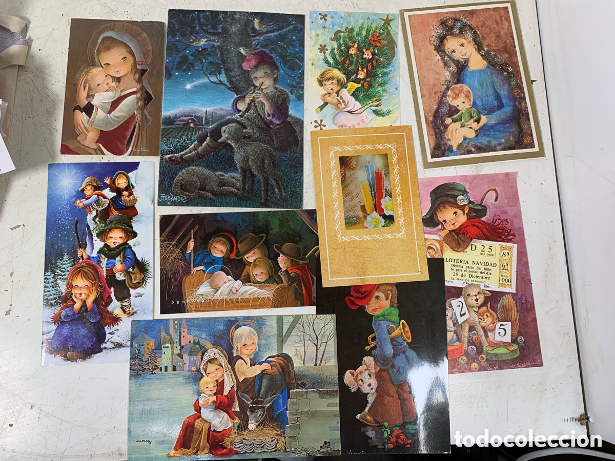 Postales: 01_ Antiguas postales navide&ntilde;as - Foto 1