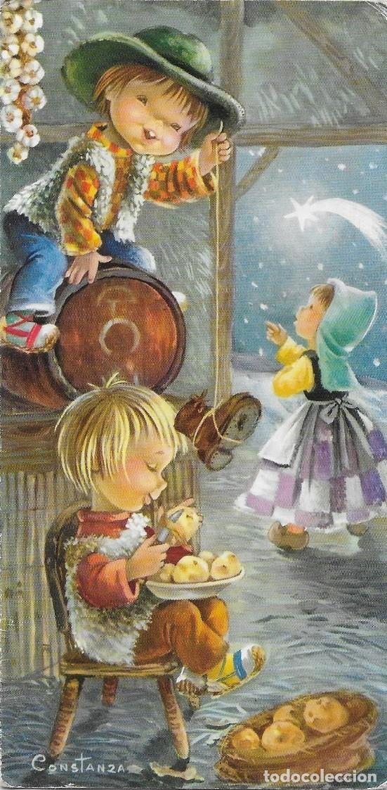 Postcards: 2094P - CONSTANZA- PREPARANDO LA CENA NAVIDE&Ntilde;A -EDIC. CYZ SERIE 2974.20.A - DIPTICA 15,8X7,8 CM