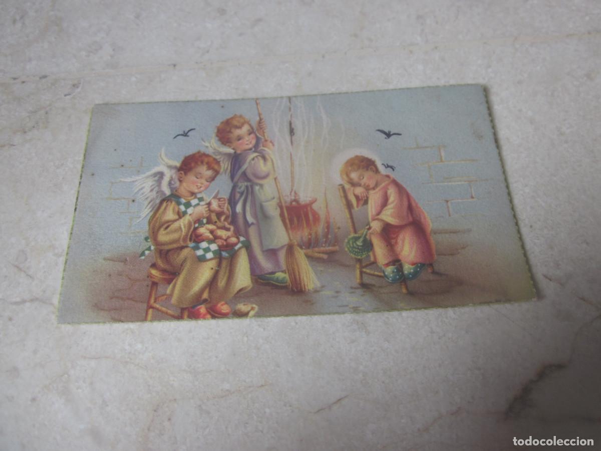 Postcards: ESTAMPA FELICITACION NAVIDAD ESCRITA - A&Ntilde;OS 50/60