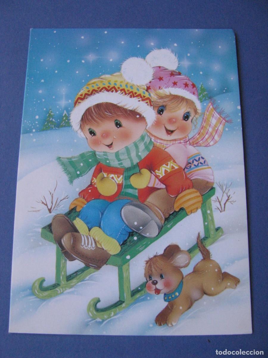 Postcards: POSTAL DIPTICA DE NAVIDAD. ONE HEART 3C3703. 14X10 CM. ESCRITA.