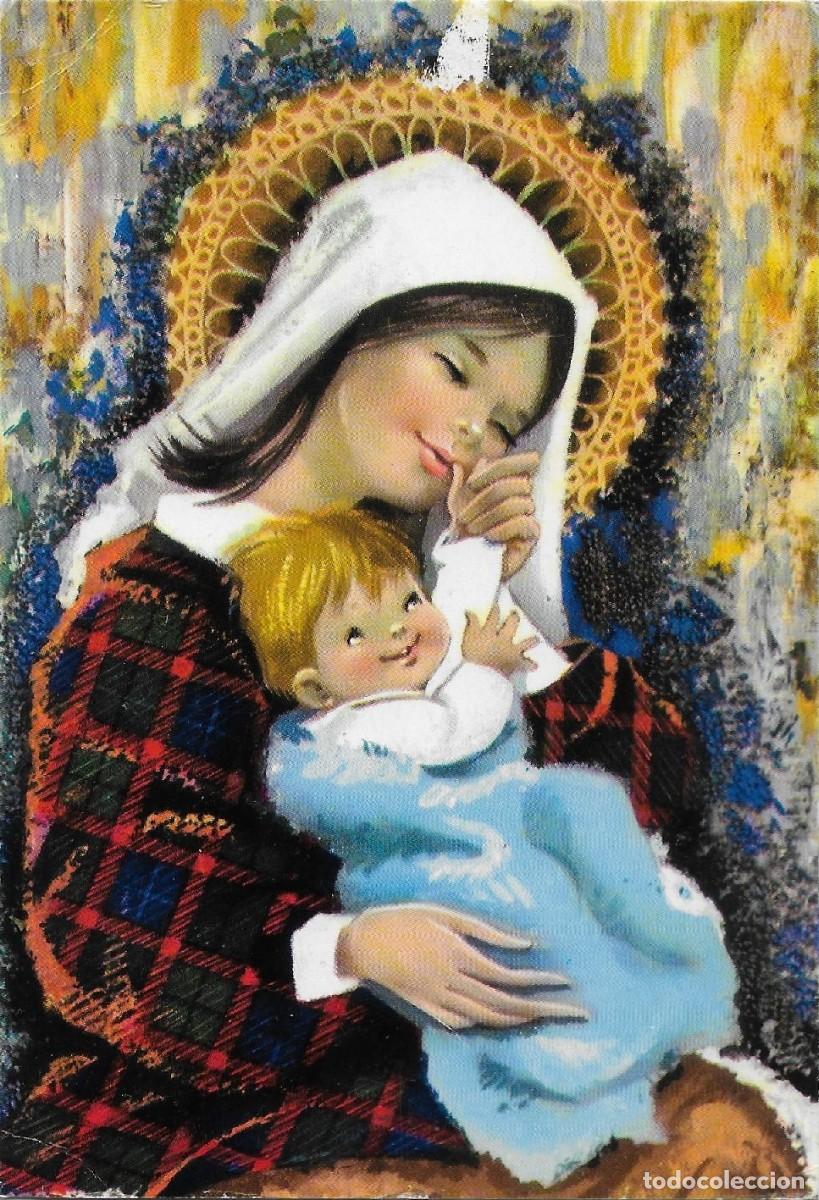 Cartes Postales: 2068L - M.R.G. - LA VIRGEN JUGUETEANDO CON SU NI&Ntilde;O- EDICIONES CyZ 683 - CIRCULADA - 15X10,3 CM
