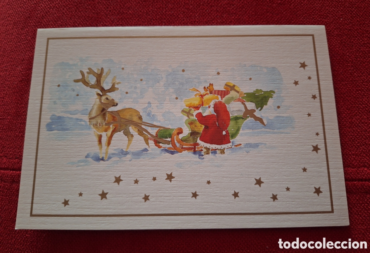 Postales: Postal Navidad sobre E 711 pintada con boca COMPRA MINIMA 5&euro; - Foto 1