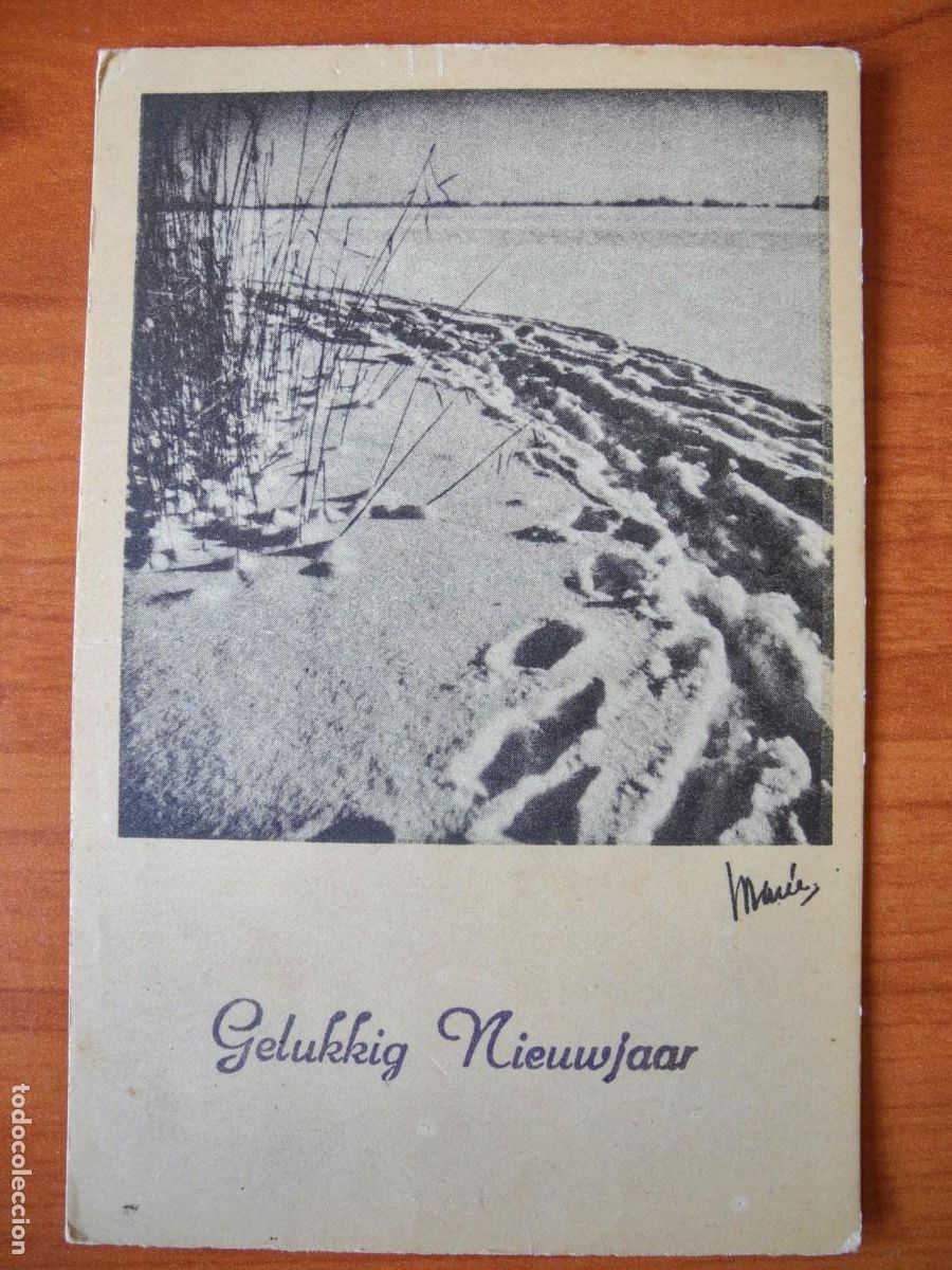 Postais: Navidad. Paisaje nevado. Fotografia. Circulada con sello 9x14