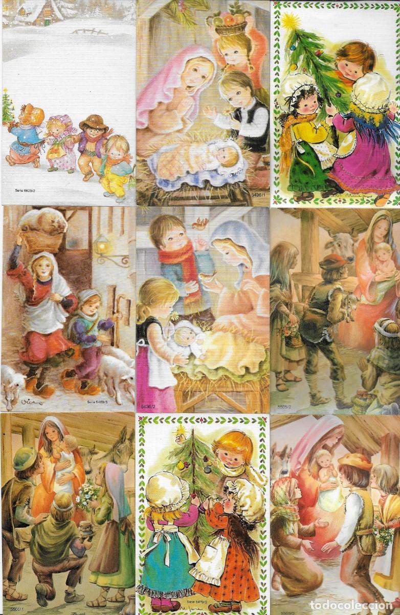 Postais: 2095F - LOTE DE 12 POSTALES NAVIDE&Ntilde;AS SIN USO- CRIS- B.BATLLE- VIVES- JOSA- 10X6,5 CM C/U