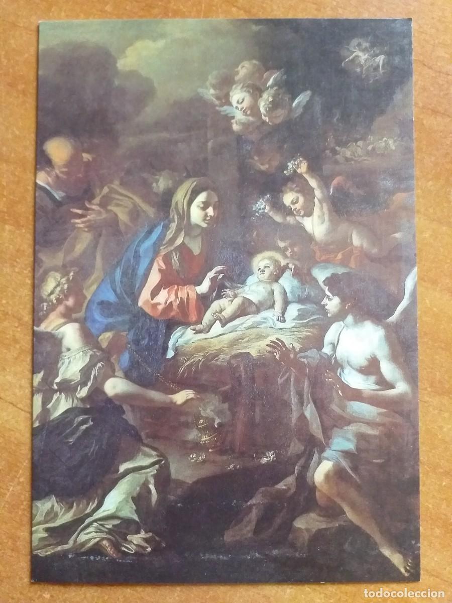Postais: POSTA NAVIDE&Ntilde;A CON IMAGEN DE LA OBRA NATIVIDAD DE FRANCESCO SOLIMENTA