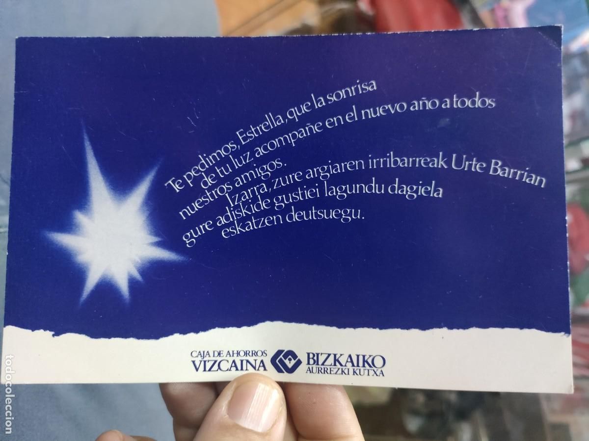 Postais: Postal Navide&ntilde;a CAJA DE AHORROS VIZCAINA mal estado
