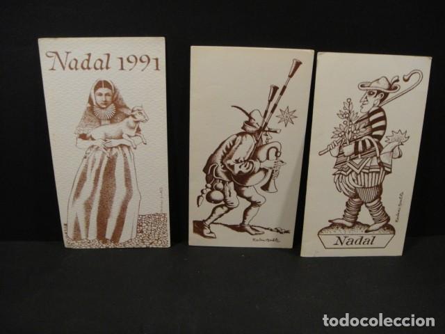 Postais: 3 tarjetas de navidad ilustradas por rovira brull