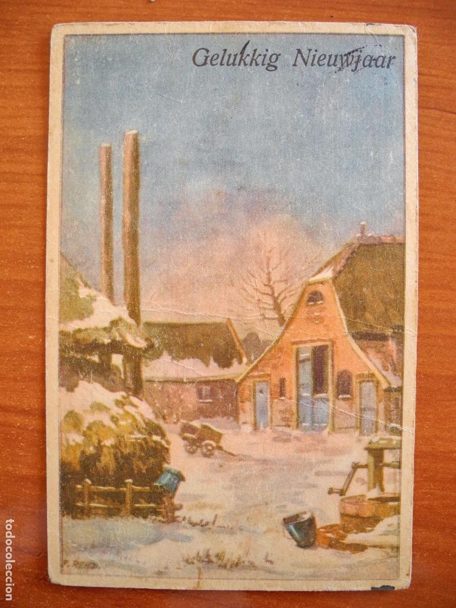 Postais: Antigua Postal de Navidad. Paisaje nevado. Circulada sin sello 1944 9x14